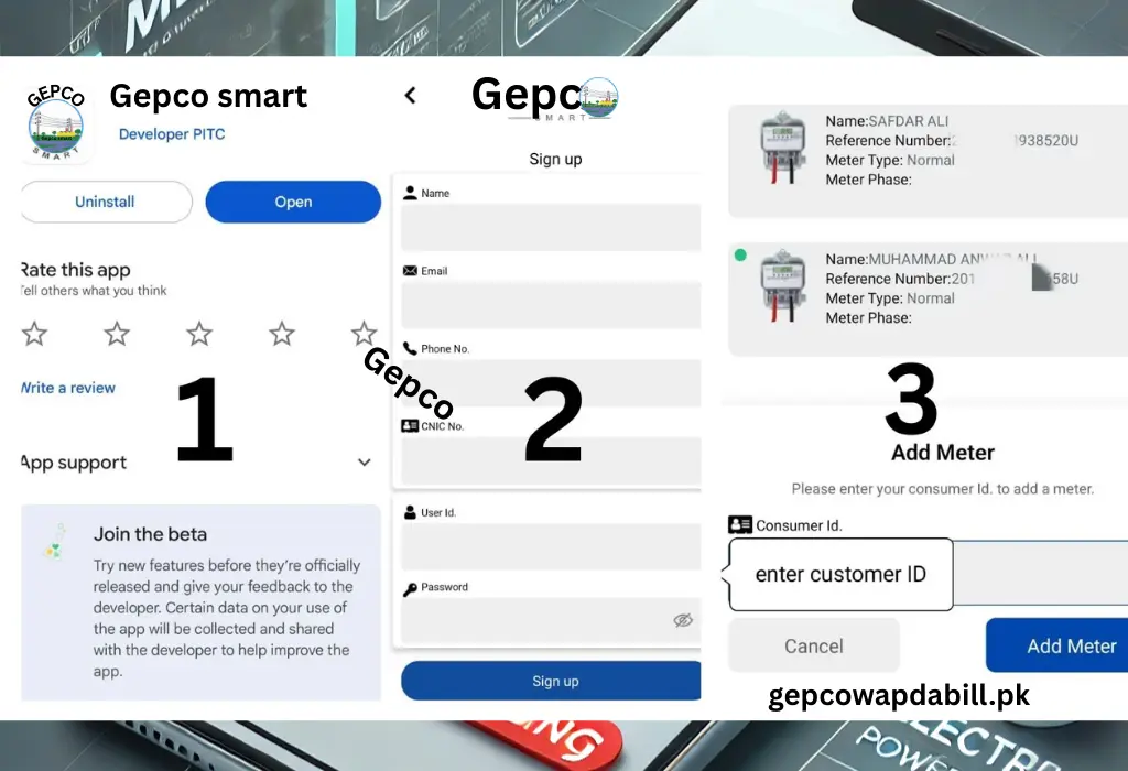 Check Gepco Bill Online 9 Gepco smart app using guide